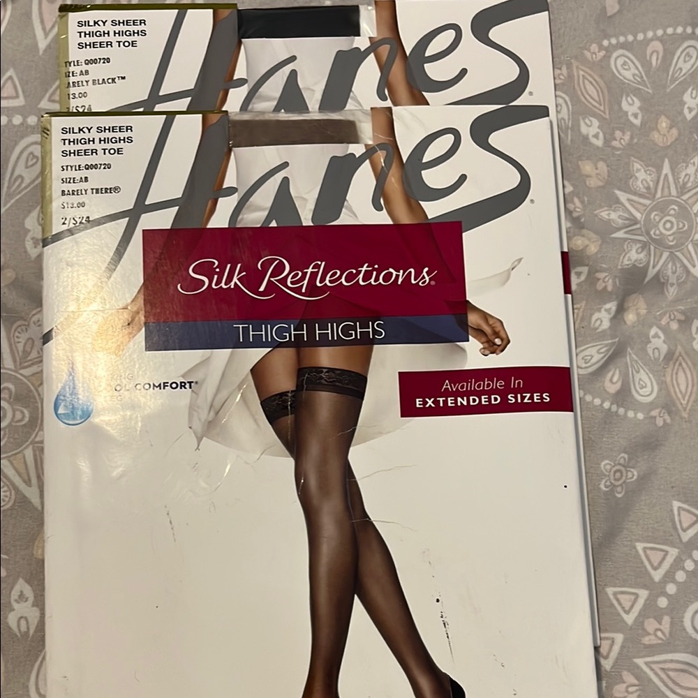 Hanes Silk Reflections Thigh Highs